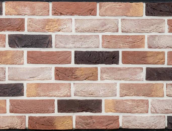 Фасадна плитка Loft Brick Бостон 10 Темно-червоний з бежево-жовтими нотами 210x65 мм