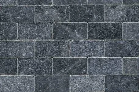 Мрамор Black Marble Tumbled  1.2*10*20 см