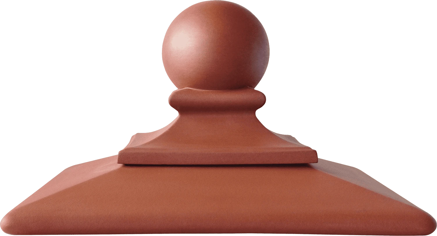 Шляпа керамическая ROYAL Kingklinker Ruby-red (445x445x250)