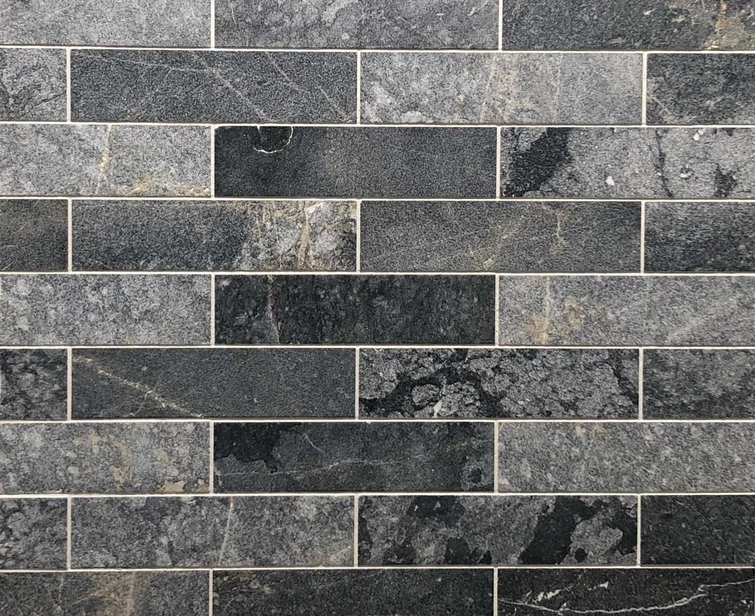 Мрамур Black Marble Sanblasted&Brushed Face  1*7.5*30 см