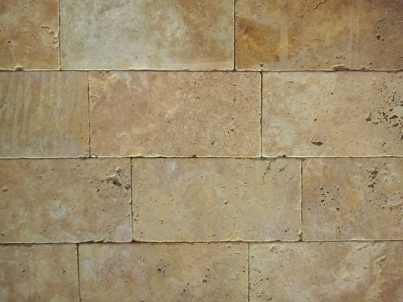 Травертин Yellow Tumbled  1*15*30 см