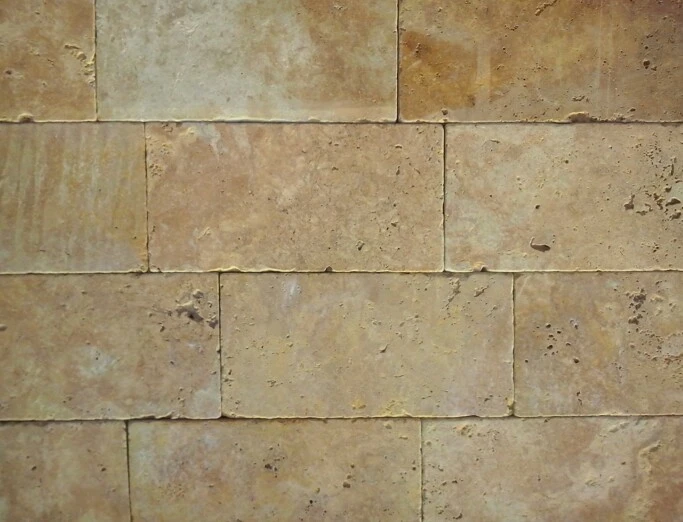 Травертин Yellow Tumbled  1*15*30 см