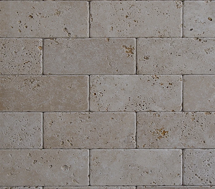 Травертин Beige Tumbled 1*7,5*20,3 см