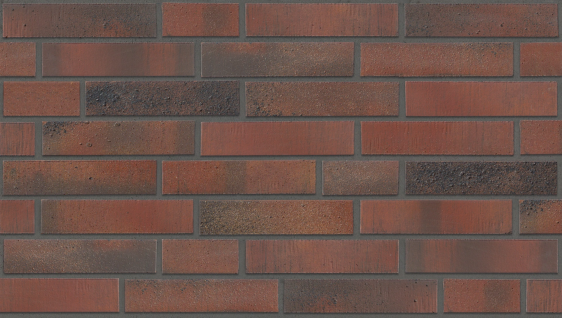 Клинкерная фасадная плитка Stroeher WASSERBRAND 4427 oxidrot DF