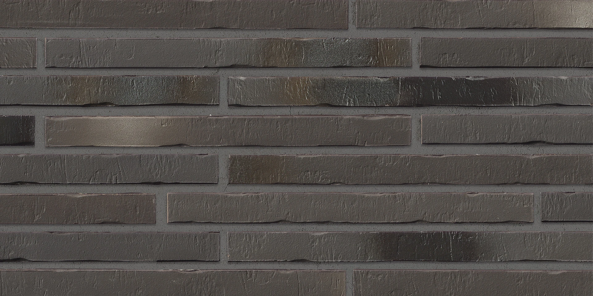  Клинкерная фасадная плитка Stroeher 3286 silver-black bar shape RIEGEL 50