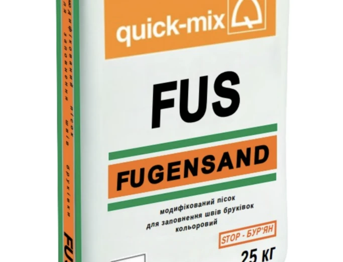 Модифікований пісок для заповнення швів Quick Mix Fugensand Безбарвний 25 кг
