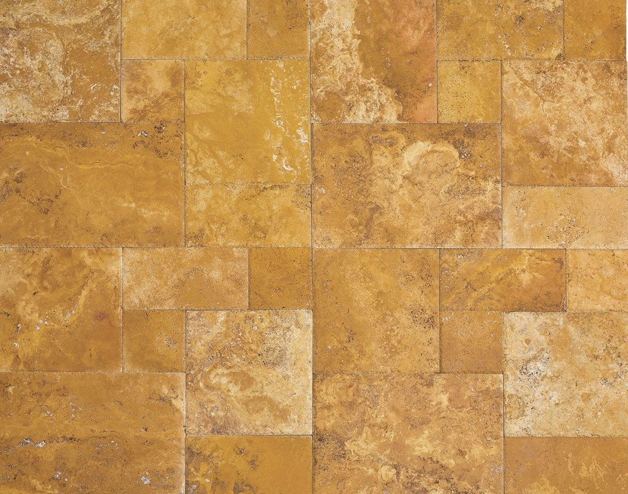 Травертин Beta Yellow Brushed Pattern Set