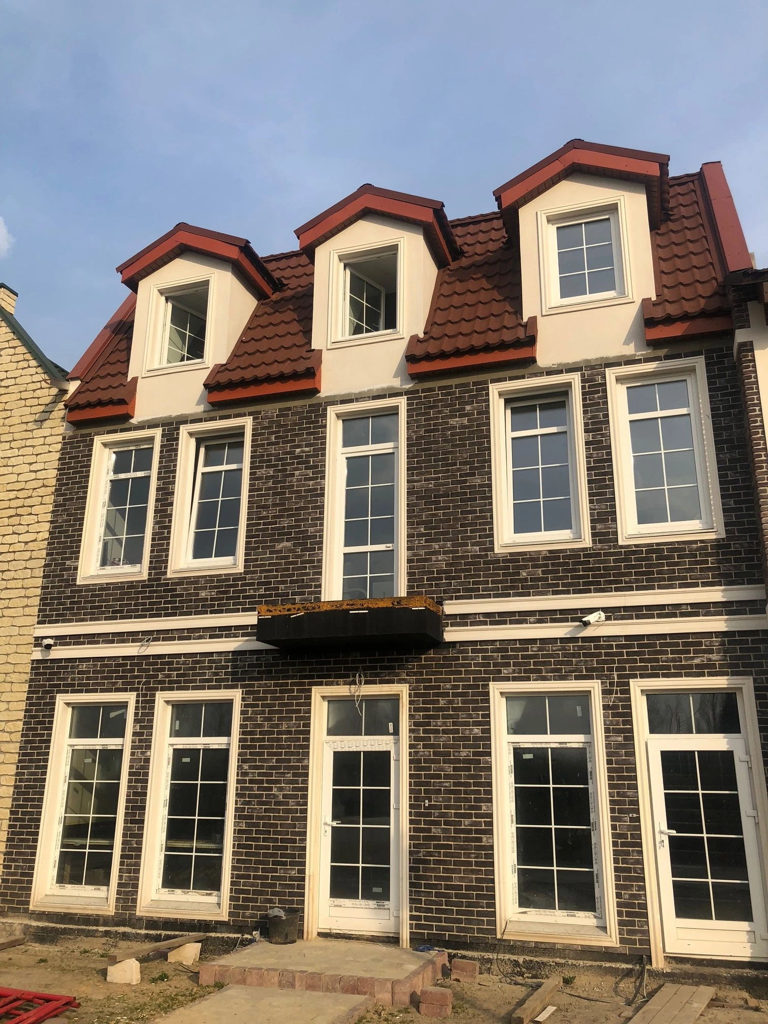 Фасадна плитка Loft Brick Манхетен 10 Темно-коричневий з сіллю 210x65 мм