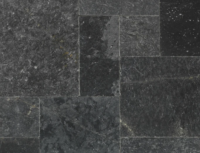 Мармур Black Marble  Tumbled Indigo French Pattern 