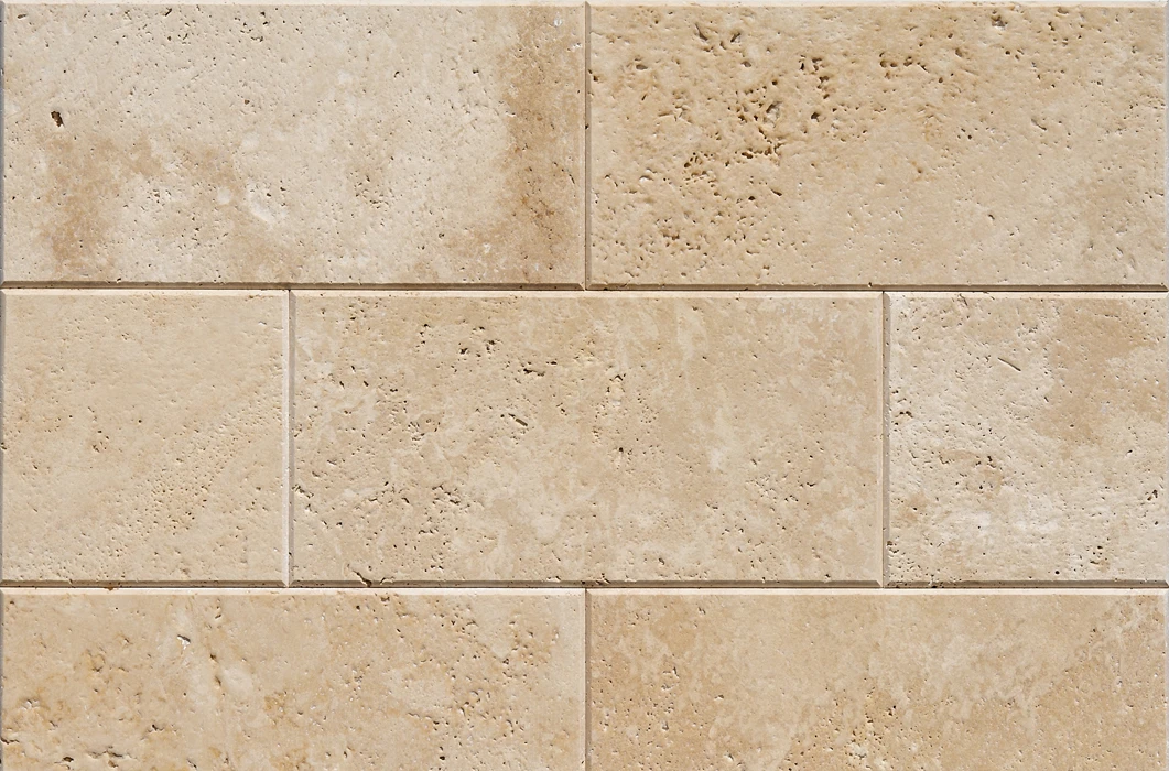Травертин Light Brushed з фаскою 5мм 1,2*20,3*40,6 см