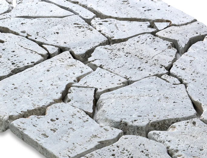 Травертин Silver Crazy Paver Tumbled 2xFL