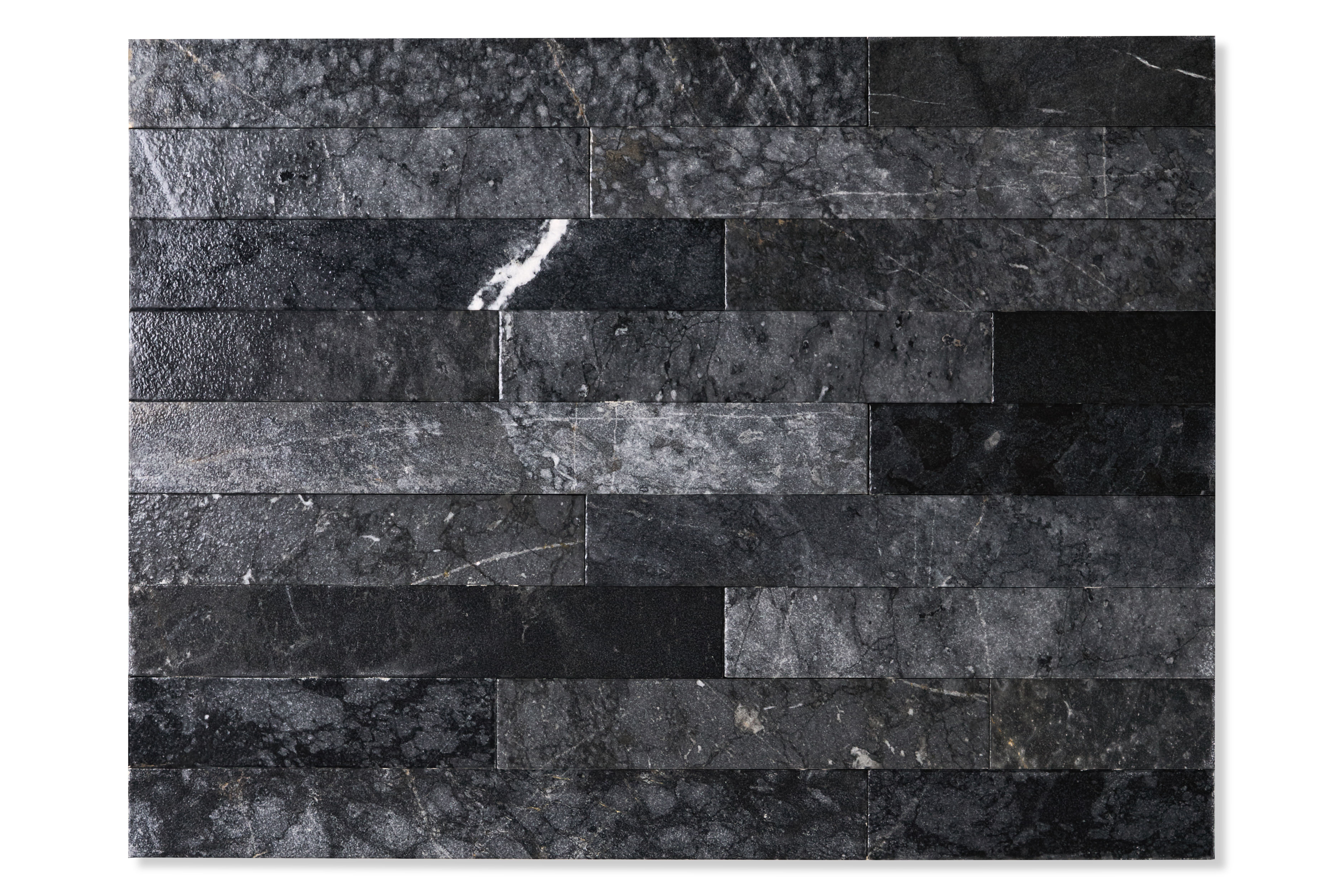Мрамор Black Sandblasted Brushed