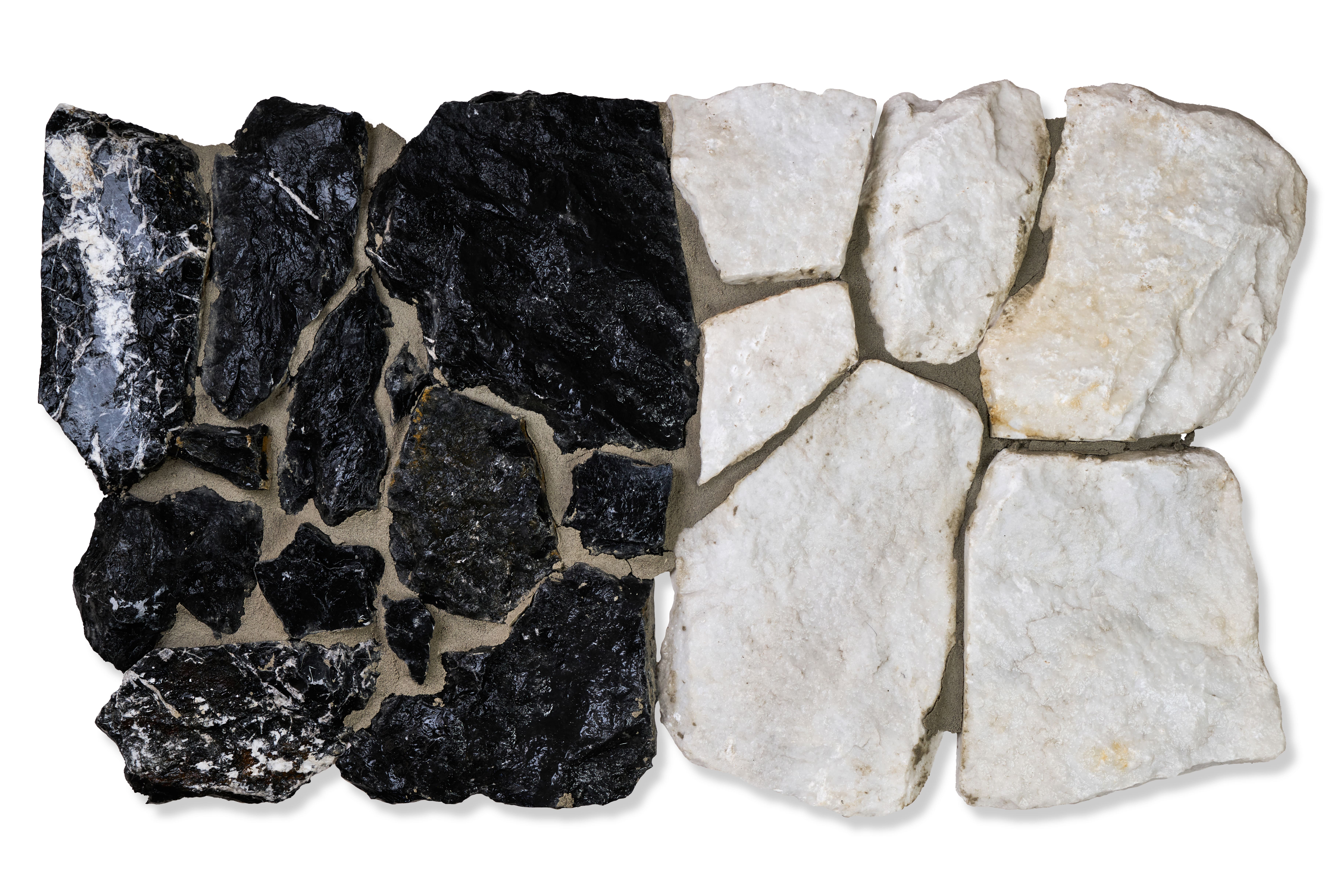 Камень Nero Marquino + Limestone