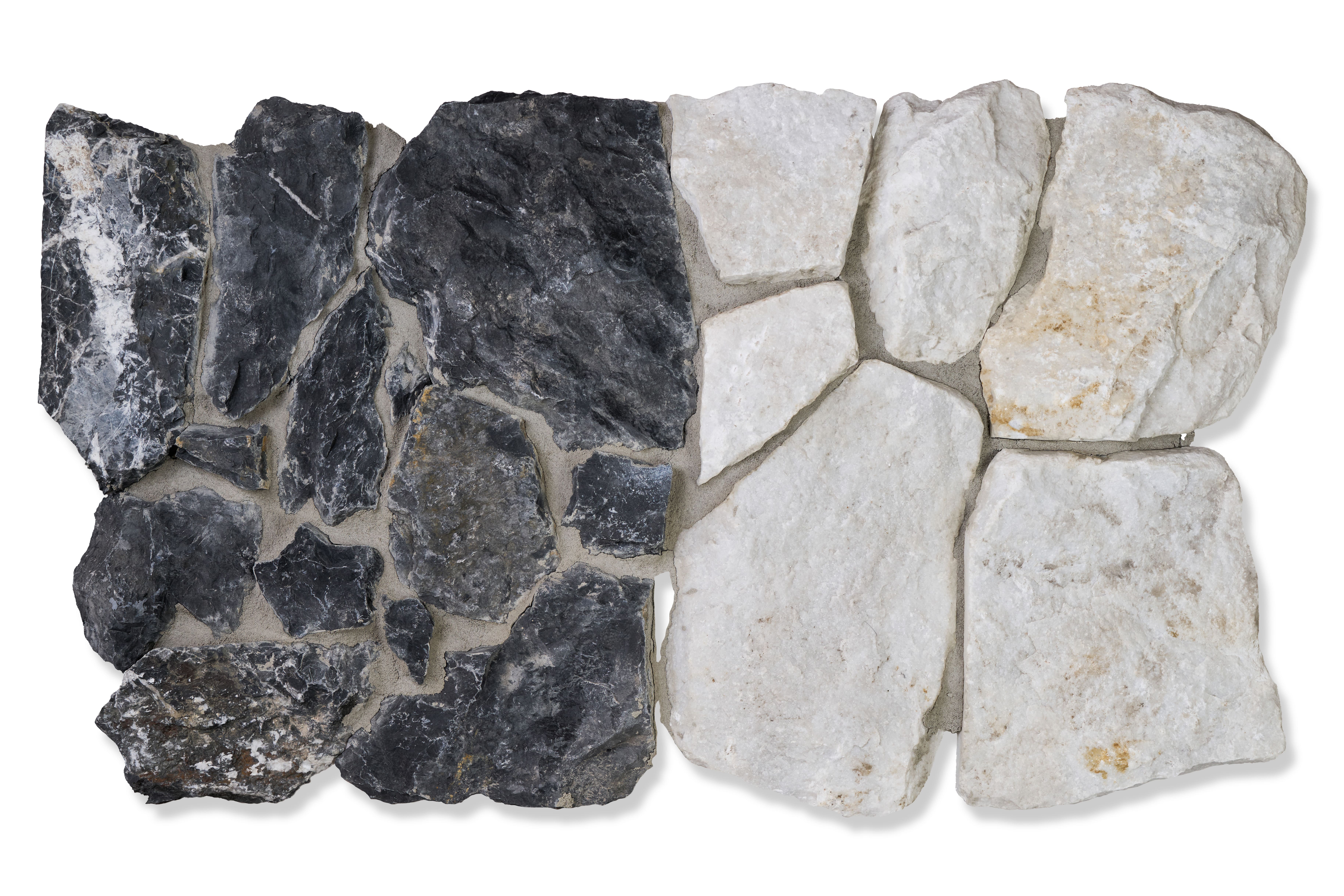 Камень Nero Marquino + Limestone