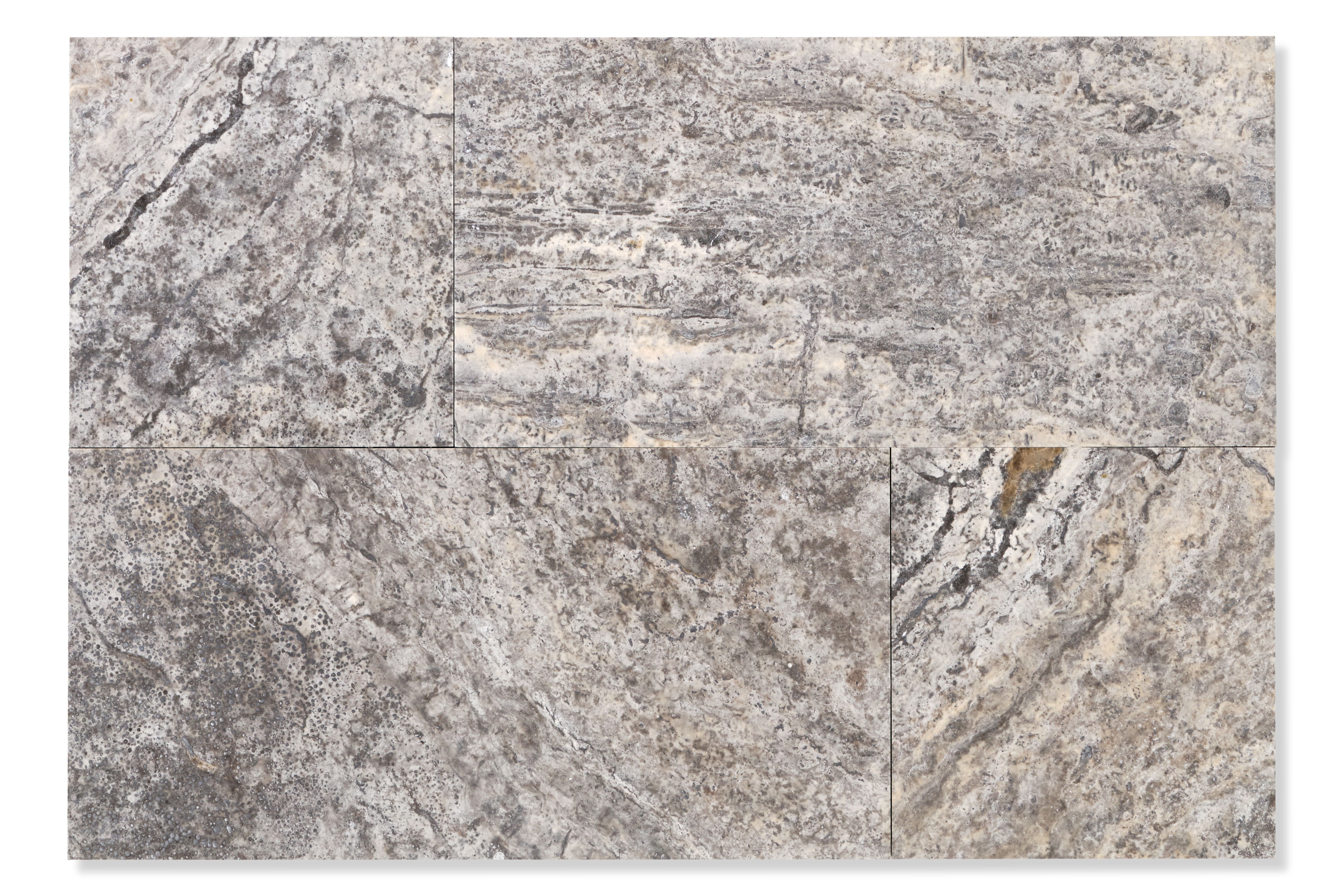 Травертин Silver C/C Filled Honed Premium