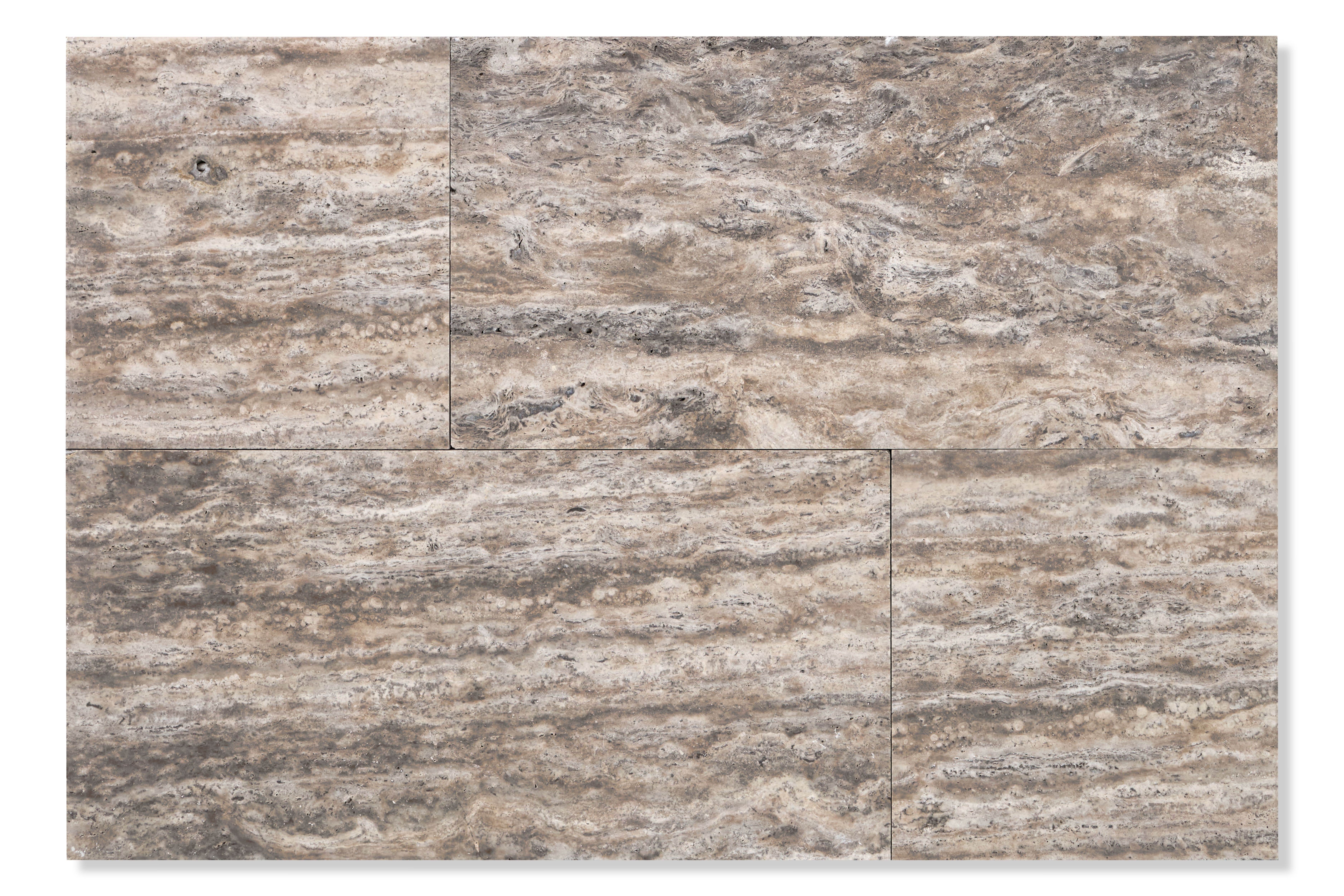 Травертин Silver Vein Cut Titanium 1.2*30.5*61