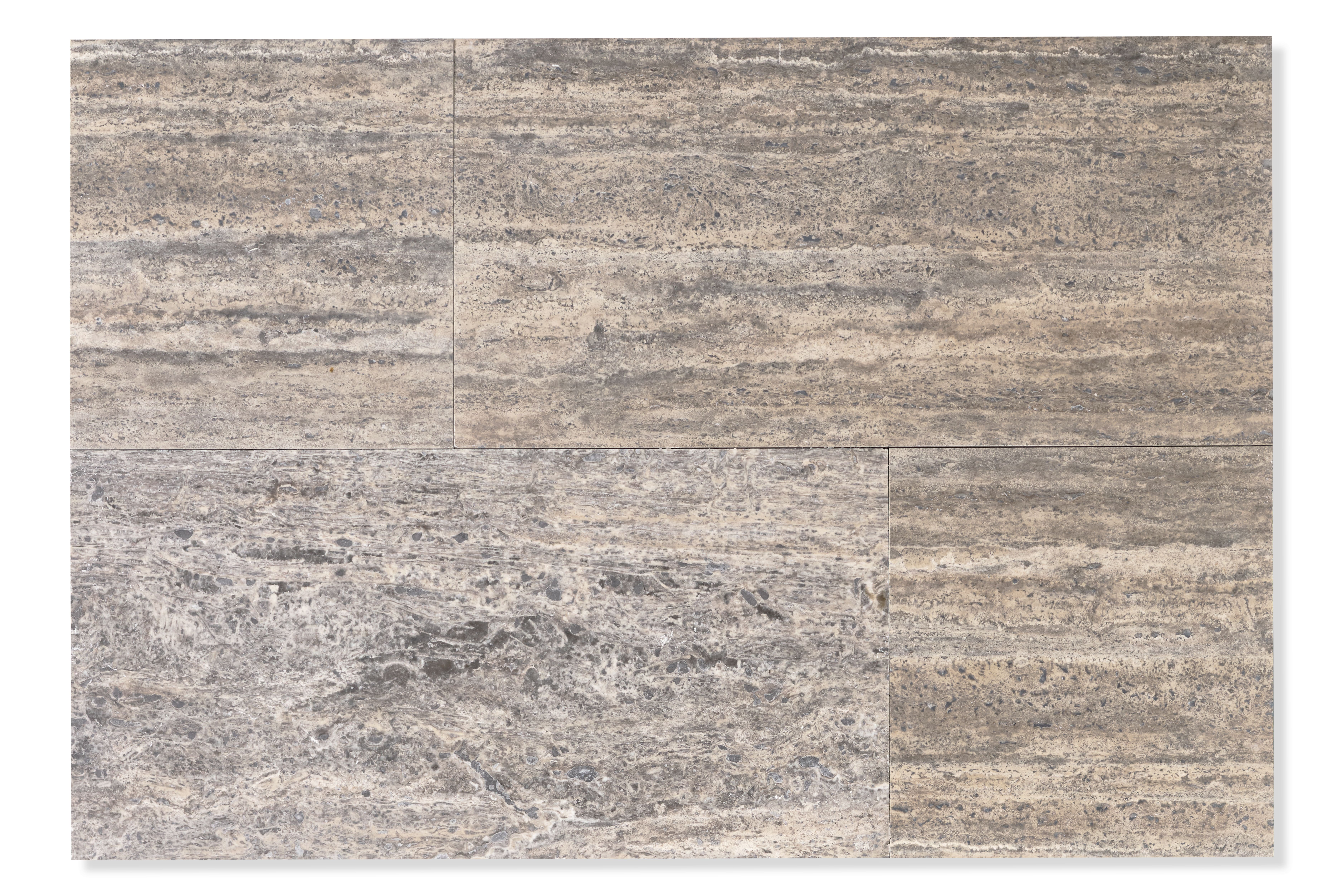 Травертин Filled&Honed Silver Vein Cut 1.2*30.5*61 см