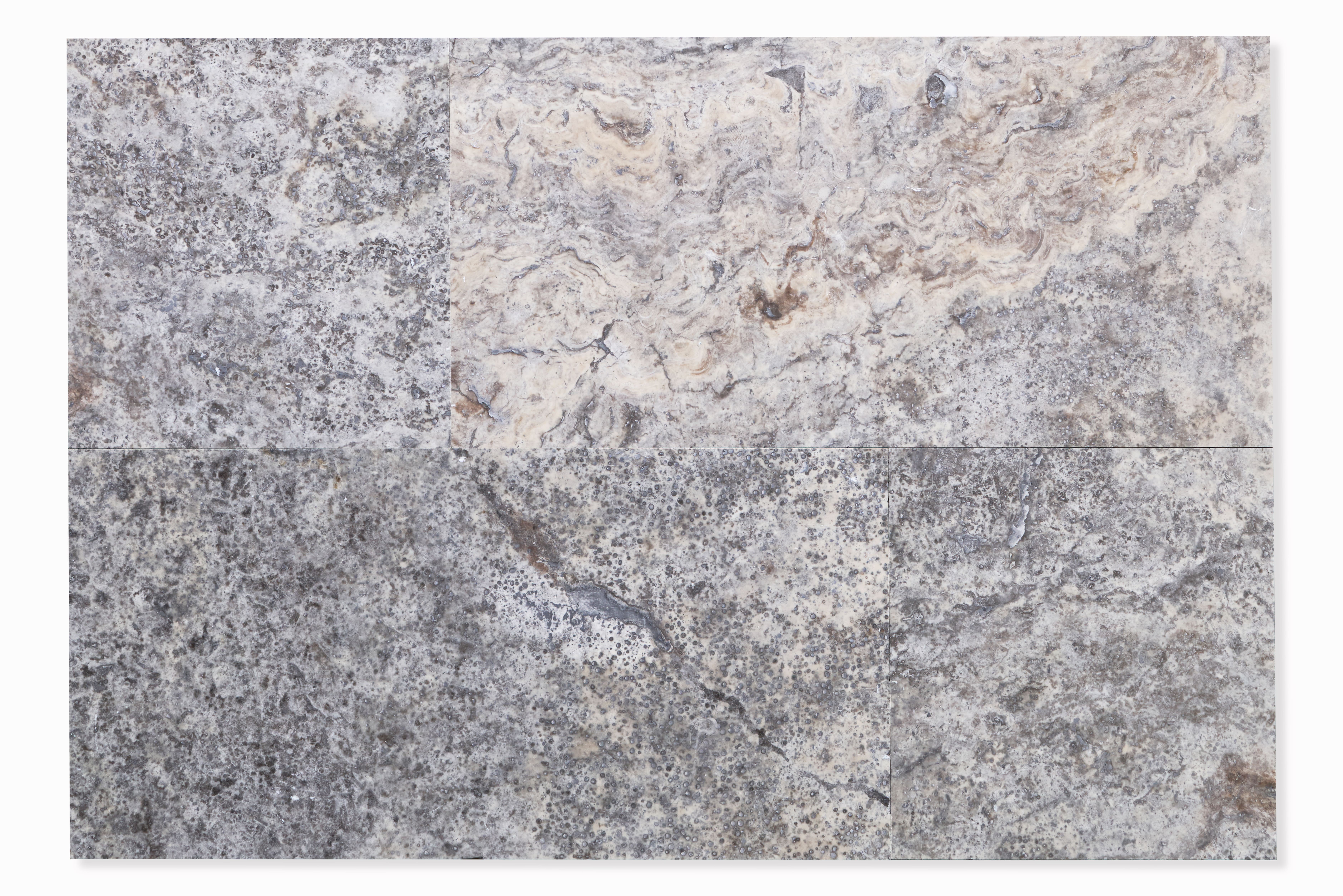 Травертин Silver C/C Filled Honed Premium