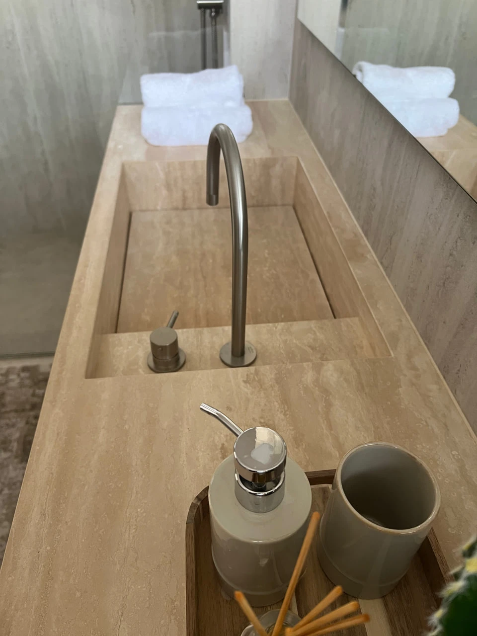 Травертин Слэб Ivory V/C Незаповнений