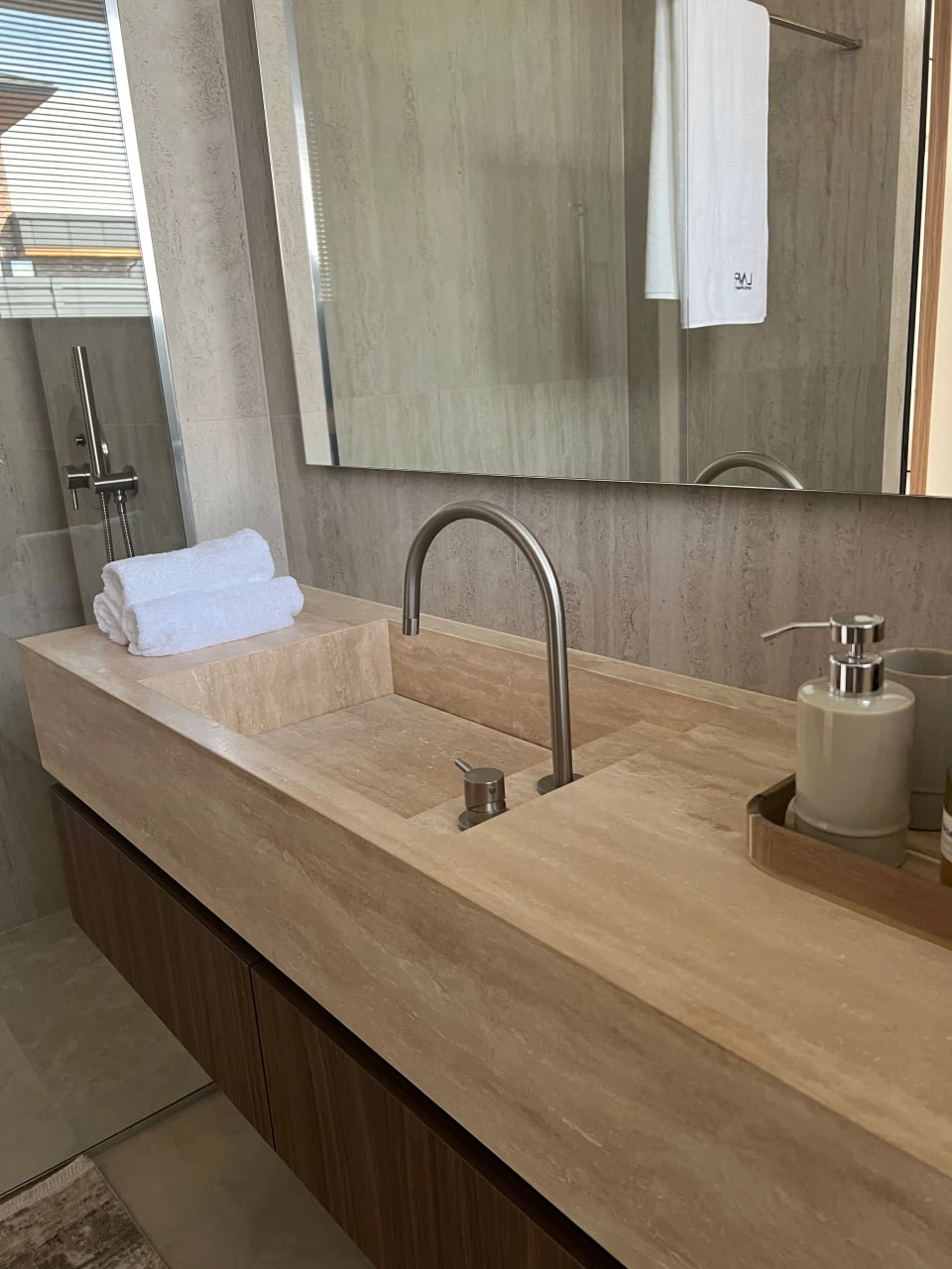 Травертин Слэб Ivory V/C Незаповнений