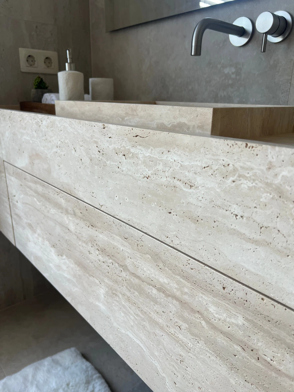 Травертин Слэб Ivory V/C Незаповнений