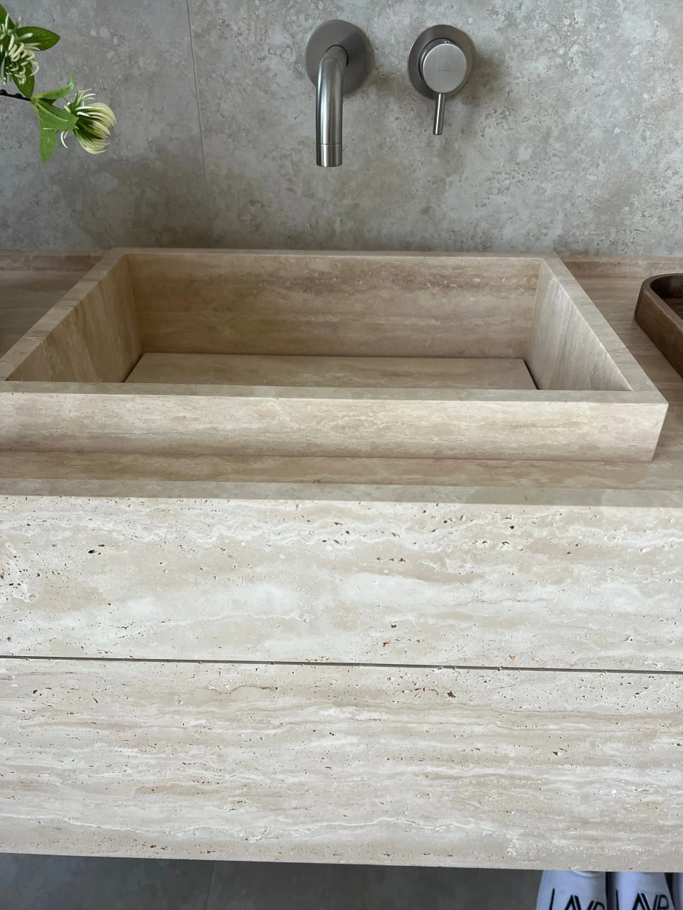 Травертин Слэб Ivory V/C Незаповнений